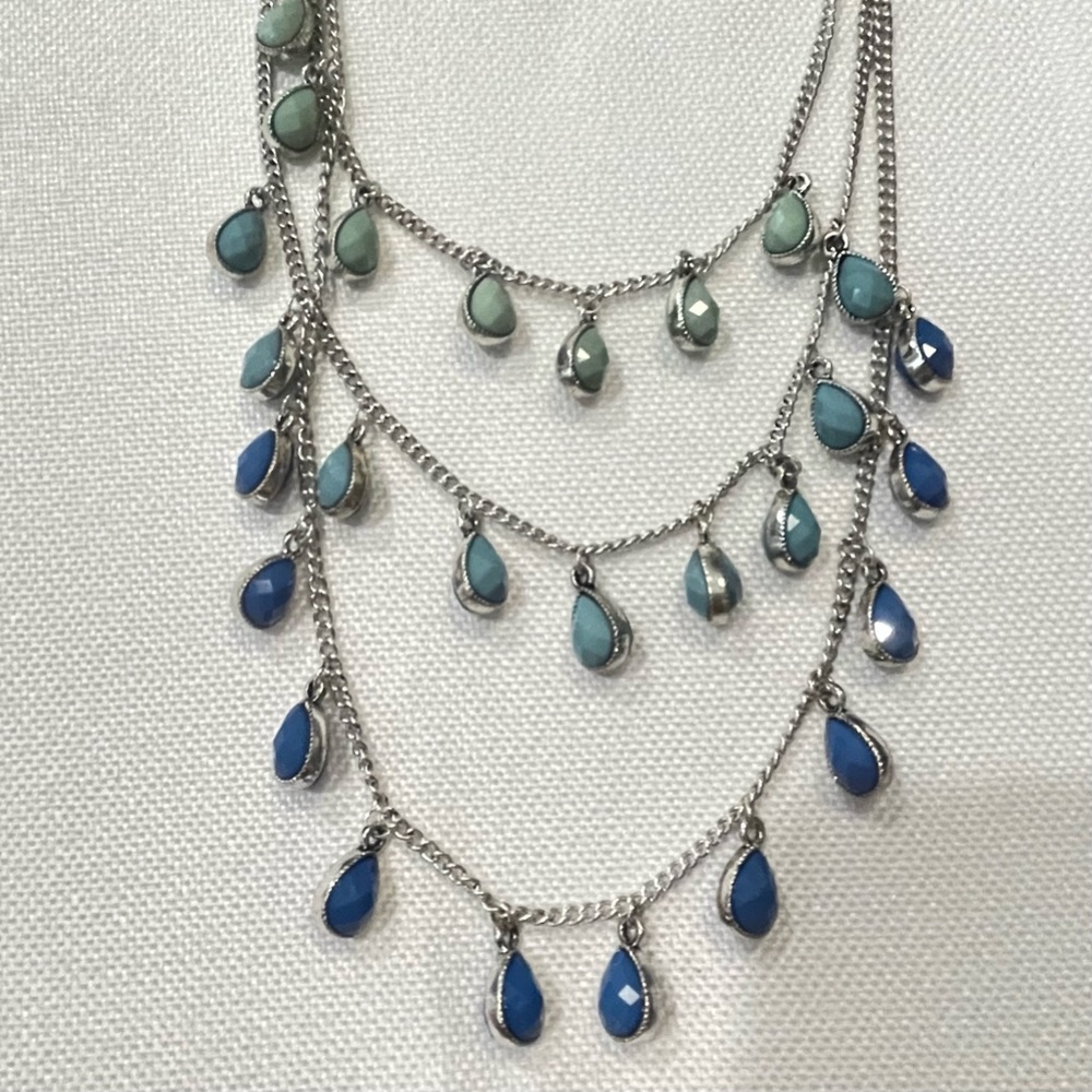 New Premier Design Multi-strand Variety Of Blue‎ Necklace - Picture 3 of 4